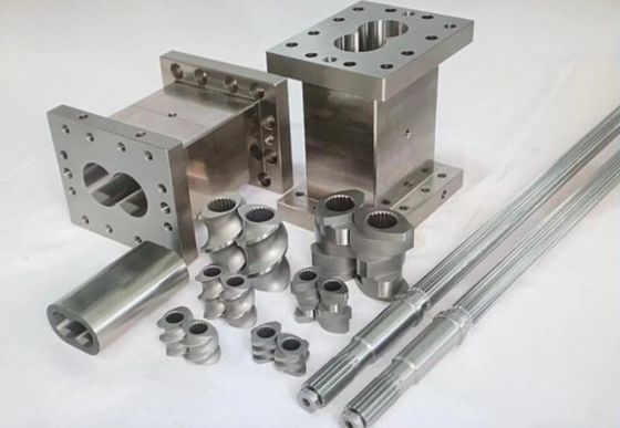 Kháng ăn mòn chuồng thức ăn vít kép thùng nhựa Extruders Bộ phận máy cho thực phẩm thổi
