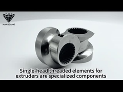 Chống mài mòn đơn cánh hai vít Extruder phần tử ISO9001 Đối với sản xuất mỹ phẩm